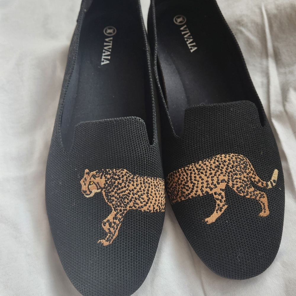 Vivaia Loafers with cheetah, size 38